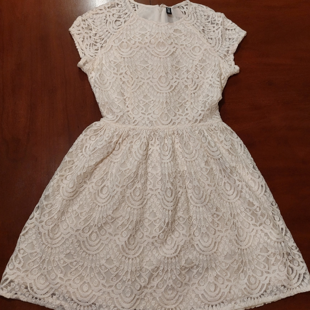 H&M White Lace Dress
